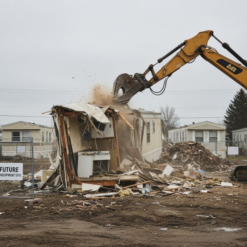 Local Manufactured Home Demolition pros at work